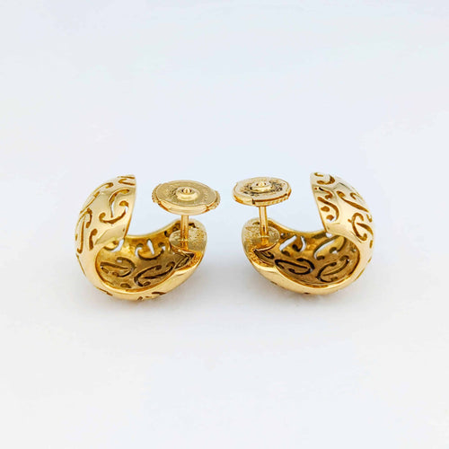 Boucles d'oreilles Poiray - Boucles d'oreilles en or jaune 18 carats 58 Facettes 32188