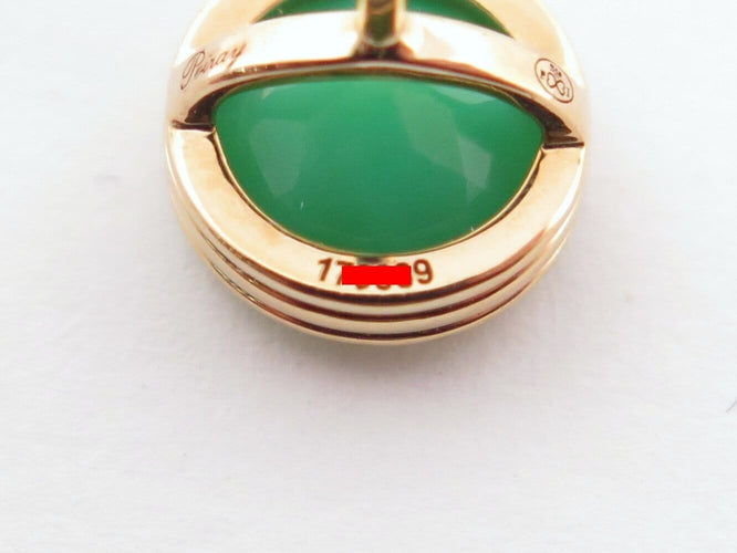 Boucles d'oreilles Poiray Lolita - Boucles d'oreilles chrysoprase en or jaune 18k 58 Facettes 276940