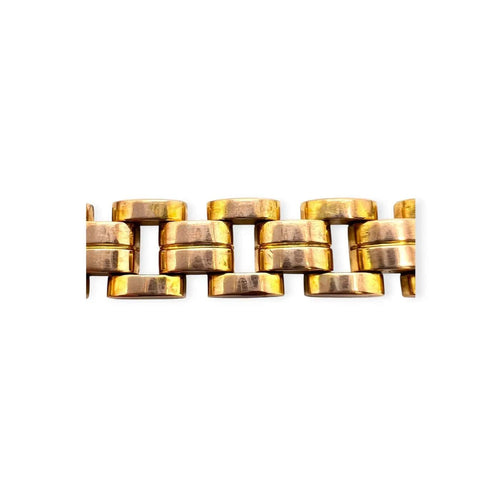 Bracelet Bracelet Tank articulé en or jaune 750 58 Facettes 330100388