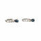 Boucles d'oreilles Boucles d’oreilles en or blanc 18k, saphirs et diamants 58 Facettes 293