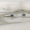 Boucles d'oreilles Boucles d’oreilles en or blanc 18k, saphirs et diamants 58 Facettes 293