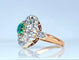 Bague 45 Bague marguerite en or 18 carats, émeraude et diamants 58 Facettes AB742