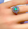 Bague 45 Bague marguerite en or 18 carats, émeraude et diamants 58 Facettes AB742