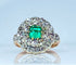 Bague 45 Bague marguerite en or 18 carats, émeraude et diamants 58 Facettes AB742