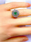 Bague 45 Bague marguerite en or 18 carats, émeraude et diamants 58 Facettes AB742