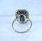 Bague 53 Bague en platine, saphir 8,60 carats et diamants vers 1900 58 Facettes AB743