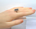 Bague 53 Bague en platine, saphir 8,60 carats et diamants vers 1900 58 Facettes AB743