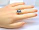 Bague 53 Bague en platine, saphir 8,60 carats et diamants vers 1900 58 Facettes AB743