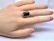 Bague 53 Bague en platine, saphir 8,60 carats et diamants vers 1900 58 Facettes AB743