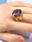 Bague 57 Bague en or jaune 18 carats et améthyste 32 carats 58 Facettes AB744