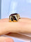 Bague 57 Bague en or jaune 18 carats et améthyste 32 carats 58 Facettes AB744