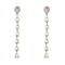 Boucles d'oreilles Boucles d’oreilles pendantes goutte en or blanc 18 ct et diamants 58 Facettes 36383