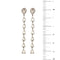 Boucles d'oreilles Boucles d’oreilles pendantes goutte en or blanc 18 ct et diamants 58 Facettes 36383
