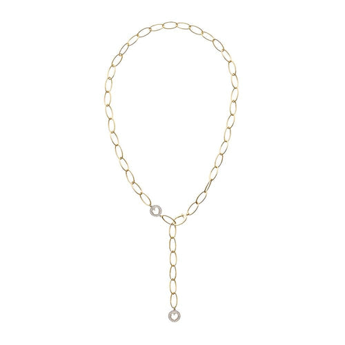 Collier Chantecler - Collier en or jaune 18k et diamants 0,20 ct 58 Facettes 100B26_26
