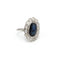 Bague 46 Bague Pompadour - Platine, diamants et saphir 58 Facettes 260193R