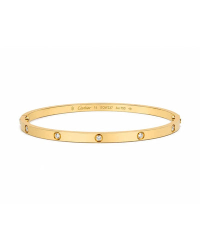 Bracelet Cartier Love - Bracelet en or jaune 18k et diamants 58 Facettes CAR03