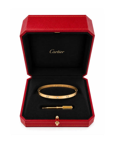 Bracelet Cartier Love - Bracelet en or jaune 18k et diamants 58 Facettes CAR03