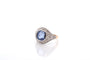 Bague 53 Bague saphir de Ceylan 5,65 ct et diamants en or 18 k 58 Facettes 26870-26640