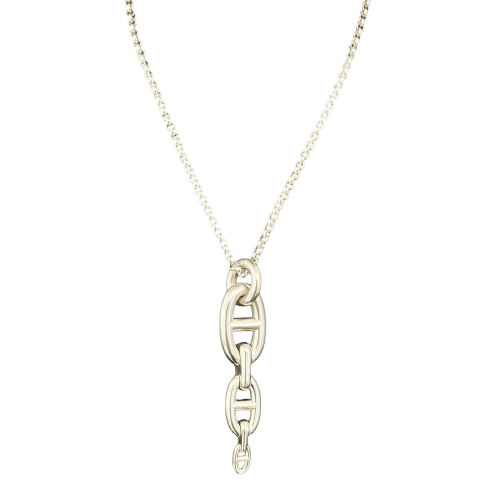 Pendentif Hermès - Pendentif Chaîne d’Ancre Enchaînée en argent 925 58 Facettes LV188
