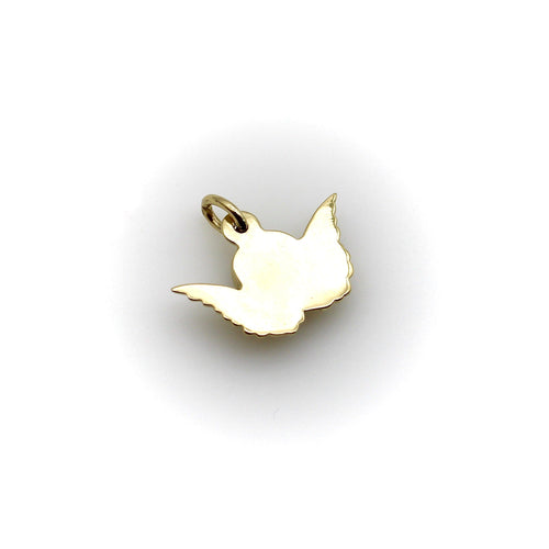 Pendentif Pendentif charm chérubin ailé en or 14K 58 Facettes