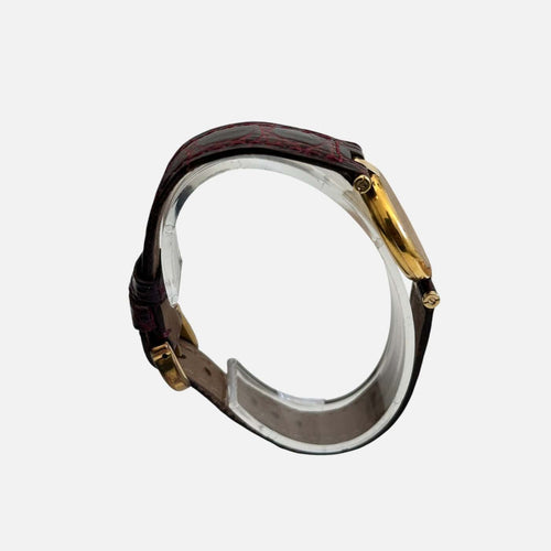 Montre Cartier Must Vendôme - Montre vermeil cadran bordeaux 24 mm 58 Facettes LV176