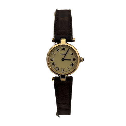 Montre Cartier Must Vendôme - Montre en vermeil 58 Facettes LV155