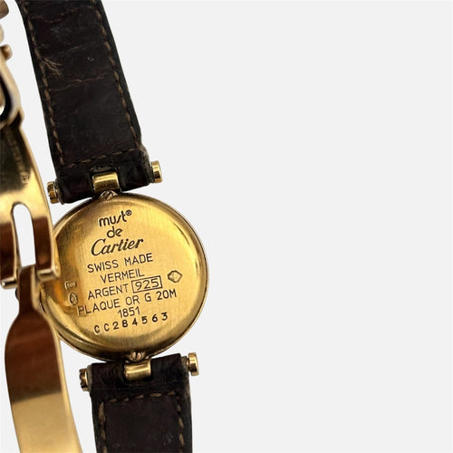 Montre Cartier Must Vendôme - Montre en vermeil 58 Facettes LV155