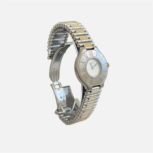 Montre Cartier Must 21 - Montre en acier et plaqué or 58 Facettes LV141