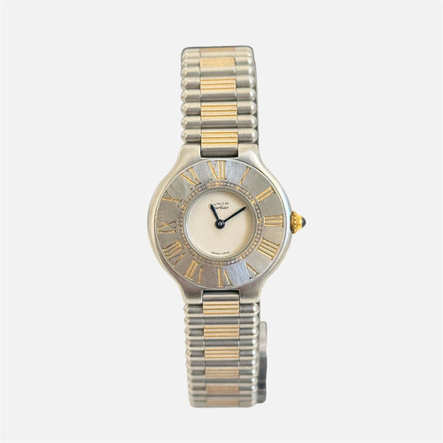 Montre Cartier Must 21 - Montre en acier et plaqué or 58 Facettes LV141