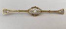 Broche Belle Époque - Broche en or jaune 18k, perle et diamants 58 Facettes brooch