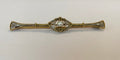 Broche Belle Époque - Broche en or jaune 18k, perle et diamants 58 Facettes brooch
