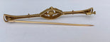 Broche Belle Époque - Broche en or jaune 18k, perle et diamants 58 Facettes brooch