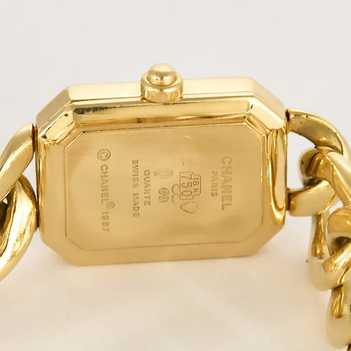 Montre Chanel Première - Montre chaîne gourmette en or 18k 58 Facettes LV86