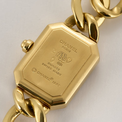 Montre Chanel Première - Montre chaîne gourmette en or 18k 58 Facettes LV86