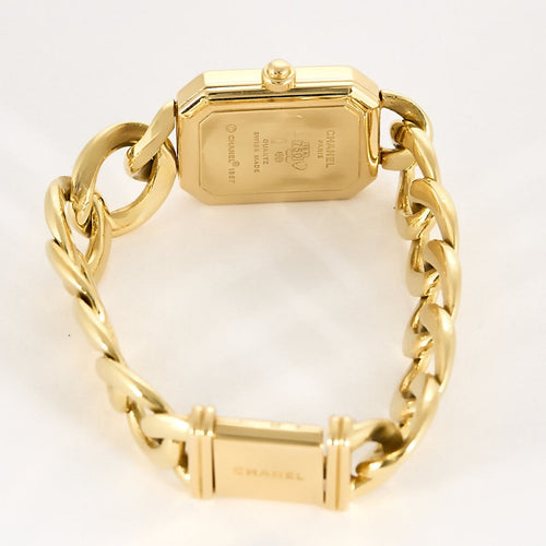 Montre Chanel Première - Montre chaîne gourmette en or 18k 58 Facettes LV86