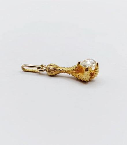 Pendentif Pendentif victorien serre d’aigle en or 18k et diamant taille rose 58 Facettes A07764