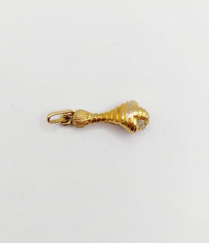 Pendentif Pendentif victorien serre d’aigle en or 18k et diamant taille rose 58 Facettes A07764