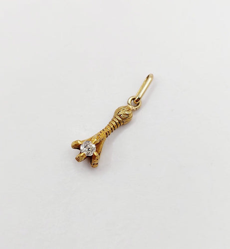 Pendentif Pendentif victorien serre d'aigle en or 18k et diamant 58 Facettes A07761