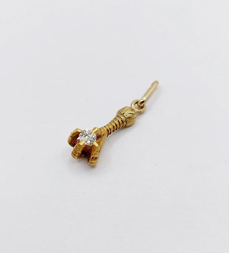 Pendentif Pendentif victorien serre d'aigle en or 18k et diamant 58 Facettes A07761