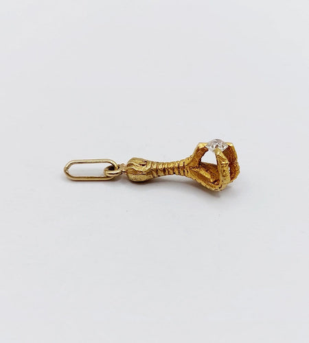 Pendentif Pendentif victorien serre d'aigle en or 18k et diamant 58 Facettes A07761