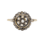 Bague 58.5 Bague cible Art déco en or 18k, platine et diamants 58 Facettes A07622
