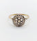 Bague 58.5 Bague cible Art déco en or 18k, platine et diamants 58 Facettes A07622