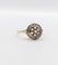 Bague 58.5 Bague cible Art déco en or 18k, platine et diamants 58 Facettes A07622