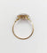 Bague 58.5 Bague cible Art déco en or 18k, platine et diamants 58 Facettes A07622