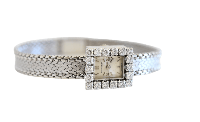 Jaeger-LeCoultre - Montre en or blanc 18 carats et diamants