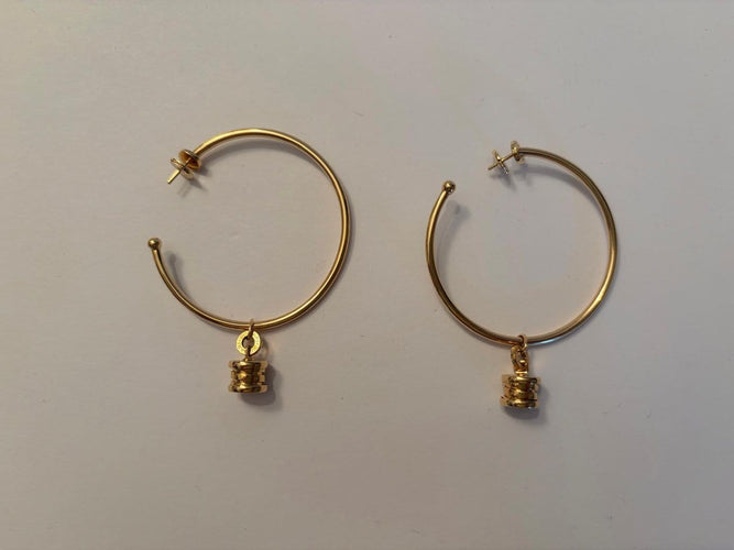 Boucles d'oreilles Bvlgari B.zero - Boucles d'oreilles en or jaune 18 kt 58 Facettes AZ-PG-265064