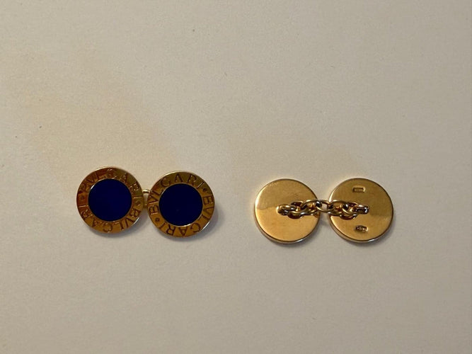 Boutons de manchette Bvlgari Bvlgari - Boutons de manchette en or jaune 18k 58 Facettes AZ-PG-266116