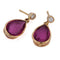 Boucles d'oreilles Boucles d'oreilles vintage en or jaune, tourmalines et diamants 58 Facettes OR211 (00219)