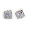 Bague 53 Parure - Boucles d'oreilles et bague en or blanc 18k 58 Facettes E70