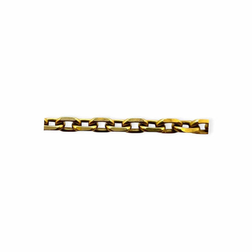 Collier Chaîne maille forçat en or jaune 750 58 Facettes 330103684